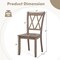 Costway Wooden Dining Chairs Set of 2/4 with Ergonomic Seat Rubber Wood Frame & High Backrest
